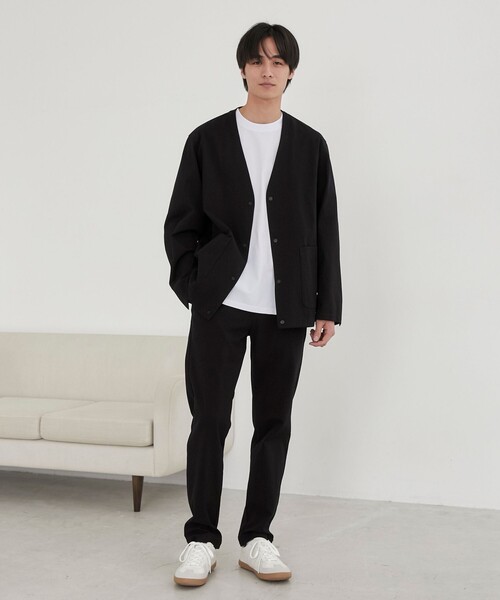 coen(コーエン)の「極楽スリムテーパードパンツ(スラックス・メンズ・ネイビー/ブラック・L/M/S/XL)」の18枚目の写真