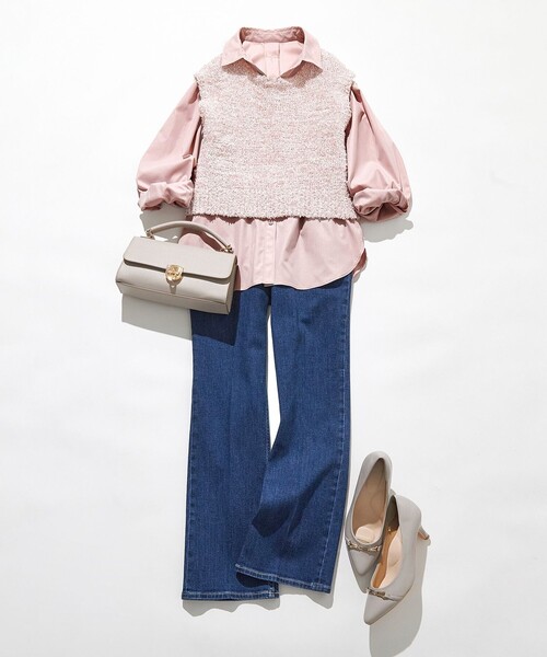 ANY SIS（エニィスィス）の「【洗える】ランタンスリーブ シャツ（シャツ/ブラウス・レディース・スカイブルー系/ピンク系・2）」の14枚目の写真