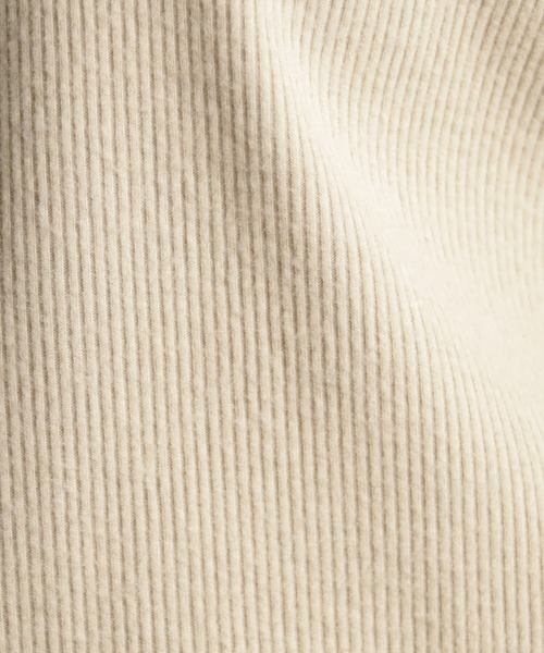 FOUND GOOD（ファウンドグッド）の「ソフトタッチリブハイネック（Tシャツ/カットソー・レディース・ベージュ/グリーン系2/グレー系/パープル系2/ホワイト系5/ブラック・S/M/L）」の22枚目の写真