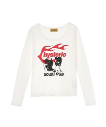 HYSTERIC GLAMOUR（ヒステリックグラマー）の「HYSTERIC FLAME ON チビTシャツ（Tシャツ/カットソー）」