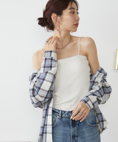 Auntie Rosa Holiday(アンティローザホリデー)の「カップ付きキャミソール(キャミソール・レディース・ブラウン/レッド/ナチュラル/ブラック・FREE)」の7枚目の写真