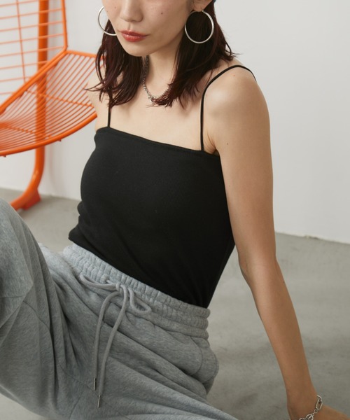 Auntie Rosa Holiday(アンティローザホリデー)の「カップ付きキャミソール(キャミソール・レディース・ブラウン/レッド/ナチュラル/ブラック・FREE)」の13枚目の写真