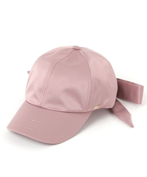 LAKOLE（ラコレ）の「バックリボンサテンキャップ / 282902（キャップ・レディース・ライトグレー/ピンク/ブラック・FREE）」の3枚目の写真