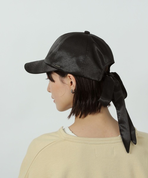 LAKOLE（ラコレ）の「バックリボンサテンキャップ / 282902（キャップ・レディース・ライトグレー/ピンク/ブラック・FREE）」の22枚目の写真