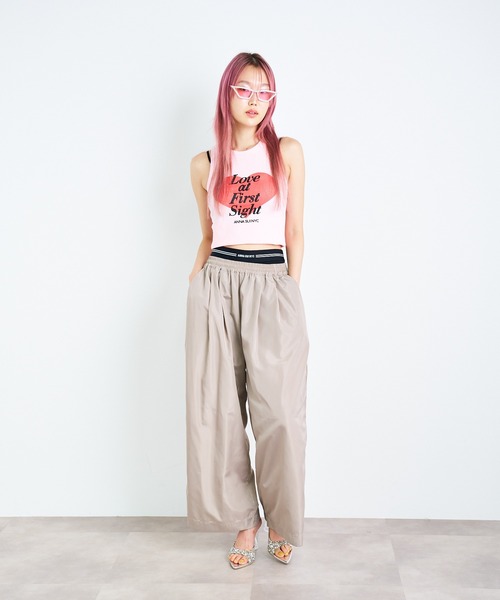 ANNA SUI NYC（アナ スイ エヌ ワイ シー）の「LOVEハート タンクトップ（タンクトップ・レディース・ホワイト/ピンク・FREE）」の9枚目の写真