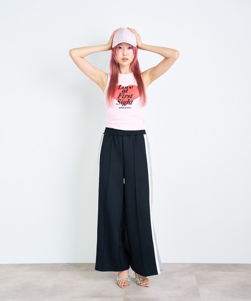 ANNA SUI NYC（アナ スイ エヌ ワイ シー）の「LOVEハート タンクトップ（タンクトップ・レディース・ホワイト/ピンク・FREE）」の10枚目の写真