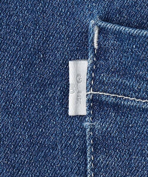 green label relaxing（グリーンレーベルリラクシング）の「ストレッチ デニムブルゾン / キッズ  100cm-160cm - ストレッチ -（デニムジャケット・キッズ・ライトブルー/ブラック/コバルトブルー・140cm/110cm/130cm/120cm/160cm/100cm/150cm）」の19枚目の写真