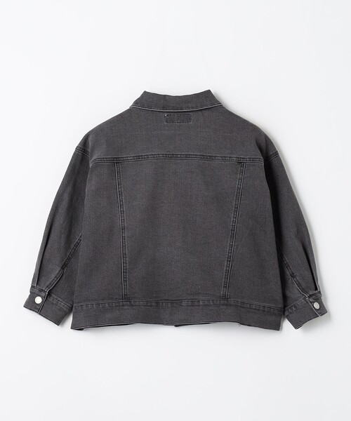 green label relaxing（グリーンレーベルリラクシング）の「ストレッチ デニムブルゾン / キッズ  100cm-160cm - ストレッチ -（デニムジャケット・キッズ・ライトブルー/ブラック/コバルトブルー・140cm/110cm/130cm/120cm/160cm/100cm/150cm）」の22枚目の写真
