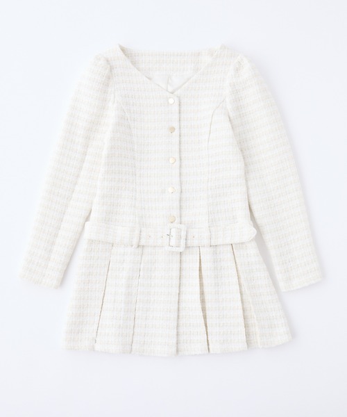 NICECLUP プリーツジャケットワンピース premium order】プリーツジャケットワンピース（ワンピース