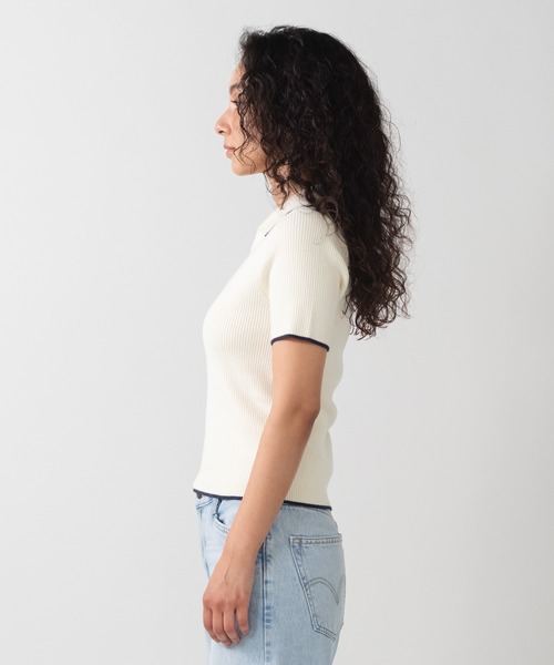 Levi's（リーバイス）の「Levi's/リーバイス セーター ポロシャツ（ポロシャツ・レディース・ホワイト・XS/S/M）」の2枚目の写真