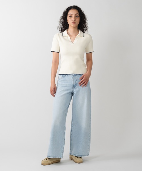 Levi's（リーバイス）の「Levi's/リーバイス セーター ポロシャツ（ポロシャツ・レディース・ホワイト・XS/S/M）」の4枚目の写真