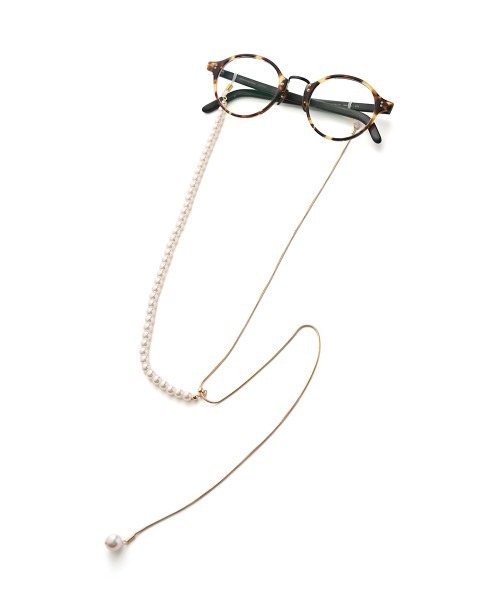 marjour（マージュール）の「PEARL SUNGLASSES CHAIN（メガネ・レディース・ゴールド・FREE）」の10枚目の写真