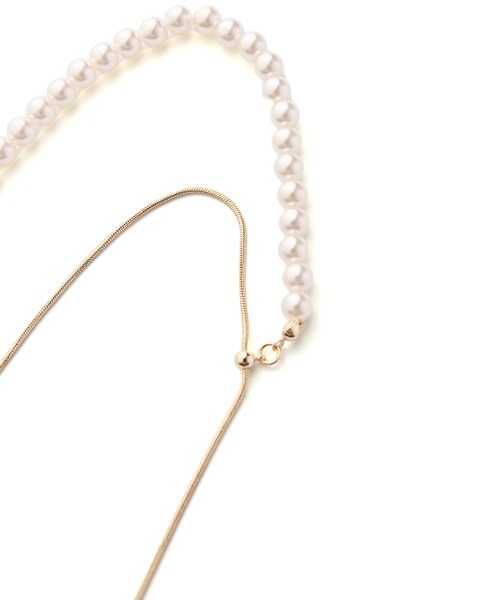 marjour（マージュール）の「PEARL SUNGLASSES CHAIN（メガネ・レディース・ゴールド・FREE）」の12枚目の写真
