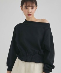 fifth（フィフス）の「裏起毛シャーリングオフショルプルオーバー（スウェット）」