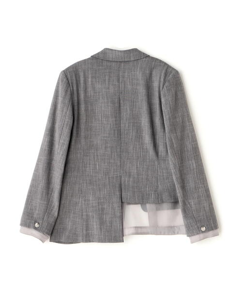 AULA AILA(アウラアイラ)の「AULA AILA/アウラアイラ/4WAY JACKET(テーラードジャケット・レディース・グレー/ブラック・0)」の7枚目の写真