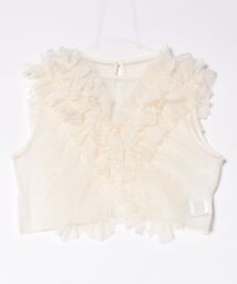 ベスト（ホワイト/白色系・フリル）ファッション通販 - ZOZOTOWN