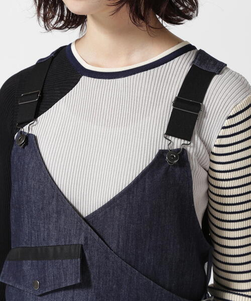 アウラアイラ デニム サロペット スカート 美品 セール】AULA AILA/アウラアイラ/DENIM COMBINATION JUMPER