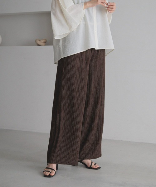 LOWRYS FARM(ローリーズファーム)の「ジャガードプリーツパンツ 288769(その他パンツ・レディース・ブラック/ブルー/ブラウン/アイボリー・FREE)」の19枚目の写真