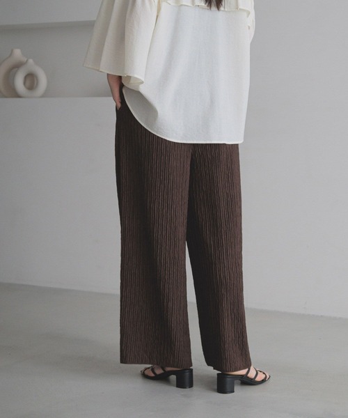 LOWRYS FARM(ローリーズファーム)の「ジャガードプリーツパンツ 288769(その他パンツ・レディース・ブラック/ブルー/ブラウン/アイボリー・FREE)」の20枚目の写真