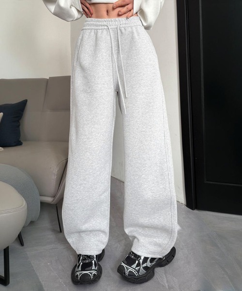 aimoha（アイモハ）の「スウエットワイドパンツ（スウェットパンツ・レディース・ライトグレー/ブラック/グレー/イエロー・MEDIUM/LARGE/X-LARGE）」の15枚目の写真