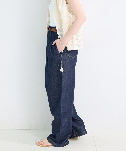 DU JOUR TROUSER JEAN ウォッシャブル　デニム　ワイドパンツ 追加》ウォッシャブル / DU JOUR/デュ ジュール TROUSER JEAN