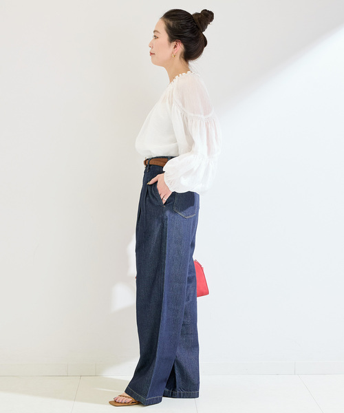 B.C STOCK（ベーセーストック）の「ウォッシャブル / DU JOUR/デュ ジュール TROUSER JEAN（デニムパンツ・レディース・ブルー系その他/ネイビー/チャコールグレー・38/36）」の7枚目の写真