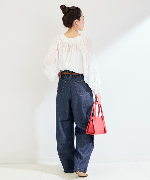 B.C STOCK（ベーセーストック）の「ウォッシャブル / DU JOUR/デュ ジュール TROUSER JEAN（デニムパンツ・レディース・ブルー系その他/ネイビー/チャコールグレー・38/36）」の8枚目の写真