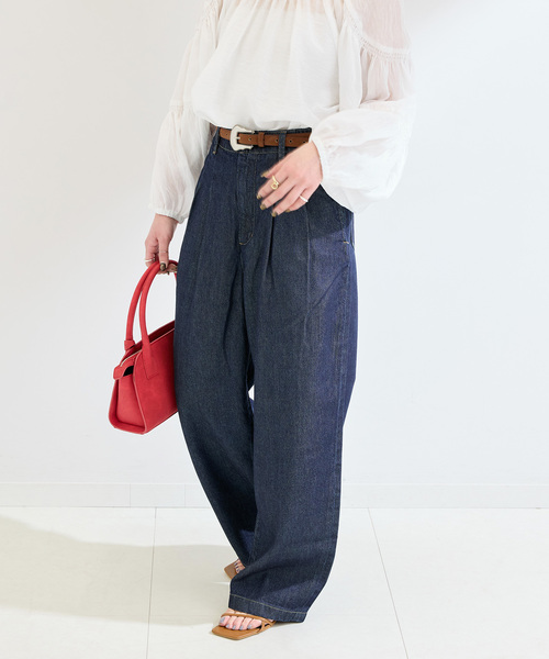 B.C STOCK（ベーセーストック）の「ウォッシャブル / DU JOUR/デュ ジュール TROUSER JEAN（デニムパンツ・レディース・ブルー系その他/ネイビー/チャコールグレー・38/36）」の11枚目の写真