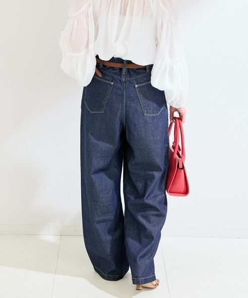B.C STOCK（ベーセーストック）の「ウォッシャブル / DU JOUR/デュ ジュール TROUSER JEAN（デニムパンツ・レディース・ブルー系その他/ネイビー/チャコールグレー・38/36）」の13枚目の写真