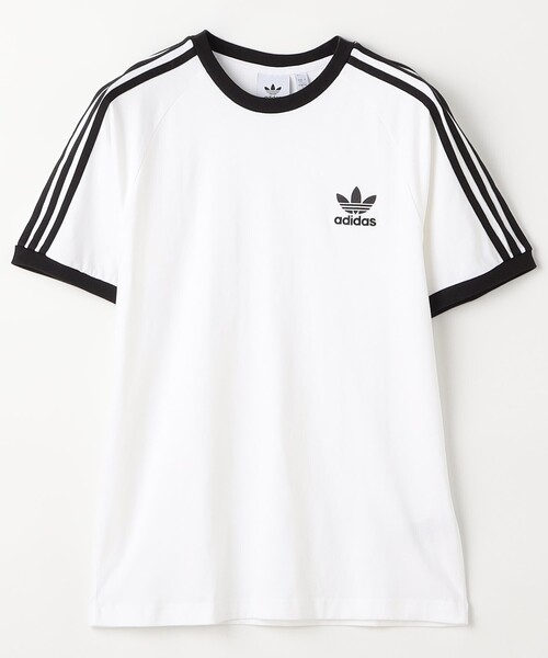 FREAK'S STORE(フリークスストア)の「adidas/アディダス 限定展開 アディカラー クラシックス スリーストライプス Tシャツ(Tシャツ/カットソー・メンズ・ブラック/ネイビー/ホワイト・MEDIUM/SMALL/X-LARGE/LARGE)」の11枚目の写真