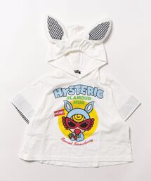 ヒステリックミニ テディ 総柄 サックス ブルー Tシャツ 120 ヒステリックミニ テディ 総柄 サックス ブルー Tシャツ 120