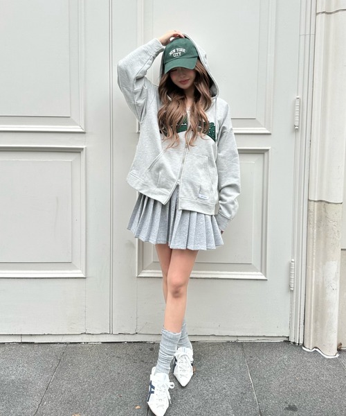 RAY CASSIN（レイカズン）の「ロゴジップフードパーカー（パーカー・レディース・ホワイト系その他/ネイビー/グレー系その他2・FREE）」の20枚目の写真