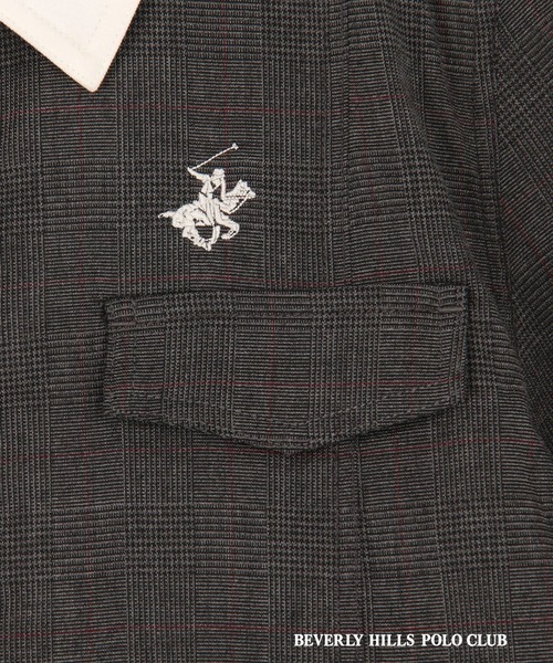 BEVERLY HILLS POLO CLUB（ビバリーヒルズポロクラブ）の「【BEVERLY HILLS POLO CLUB】プリーツヘム半袖ワンピース（ワンピース・レディース・ベージュ/チャコール/グレー/ネイビー/ライトグレー/グリーン・MEDIUM）」の19枚目の写真