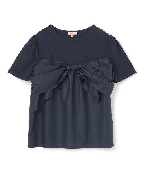 TOCCA（トッカ）の「PRESENT RIBBON Tシャツ（Tシャツ/カットソー・レディース・アイボリー系/ネイビー系・MEDIUM/SMALL）」の14枚目の写真