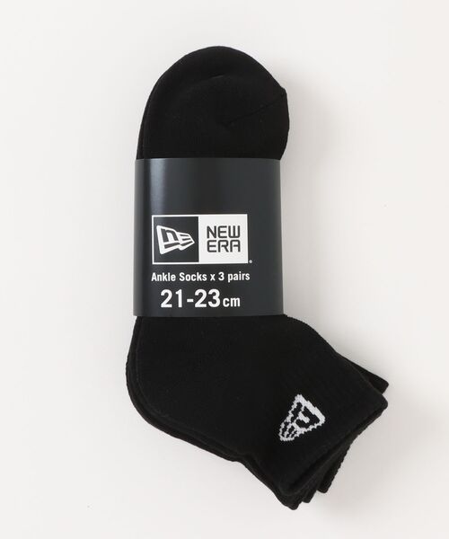 NEW ERA(ニューエラ)の「NEW ERA/ニューエラ ソックス SOCKS ANKLE 3P アンクル 3足組 14518186/14518188/14518191/14489710(ソックス/靴下・メンズ・ホワイト/マルチ/ブラック/グレー・21-23cm/25-27CM)」の12枚目の写真