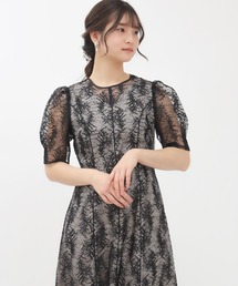 TRUDEA | スパンコール刺繍レースワンピース(ドレス)