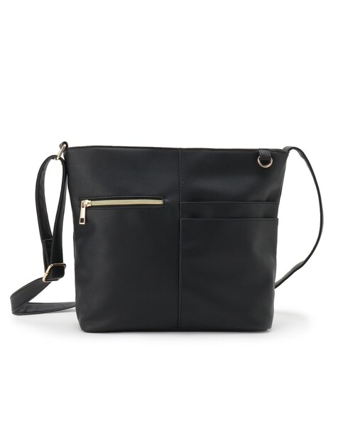 SHOO・LA・RUE（シューラルー）の「【ポケットたくさん】 フロント切り替えショルダーバッグ（ショルダーバッグ・レディース・ピンク系/イエロー/ベージュ/アイボリー/ブラック/ナチュラル・00）」の20枚目の写真