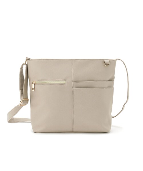 セール】【ポケットたくさん】 フロント切り替えショルダーバッグ