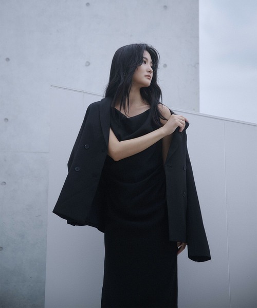 KINO THE KEI(キノザケイ)の「ダブル ブレスト ジャケット KINO THE KEI(テーラードジャケット・レディース・グレー/ブラック/ベージュ/モスグリーン/ベージュ系その他・フリー)」の14枚目の写真