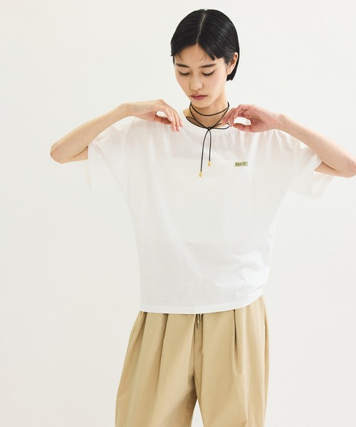 ADAM ET ROPE'(アダムエロペ)の「【サステナブル】イノセンスプリントTEE(Tシャツ/カットソー・レディース・ホワイト/ピンク・FREE)」の15枚目の写真