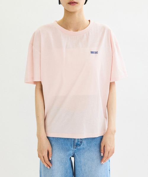 ADAM ET ROPE'(アダムエロペ)の「【サステナブル】イノセンスプリントTEE(Tシャツ/カットソー・レディース・ホワイト/ピンク・FREE)」の21枚目の写真