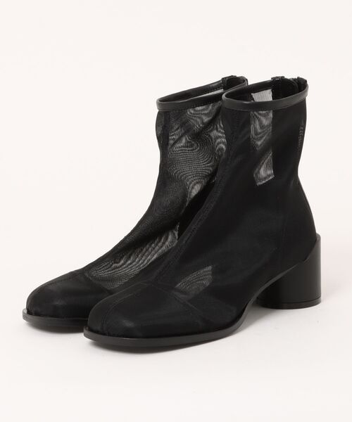 ALM.(アルム)の「【ALM.】ROBE TULLE BOOTS チュールブーツ メッシュブーツ(ブーツ・レディース・ブラウン/ブラック・37/36/38)」の2枚目の写真
