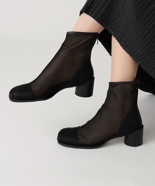 ALM.(アルム)の「【ALM.】ROBE TULLE BOOTS チュールブーツ メッシュブーツ(ブーツ・レディース・ブラウン/ブラック・37/36/38)」の10枚目の写真