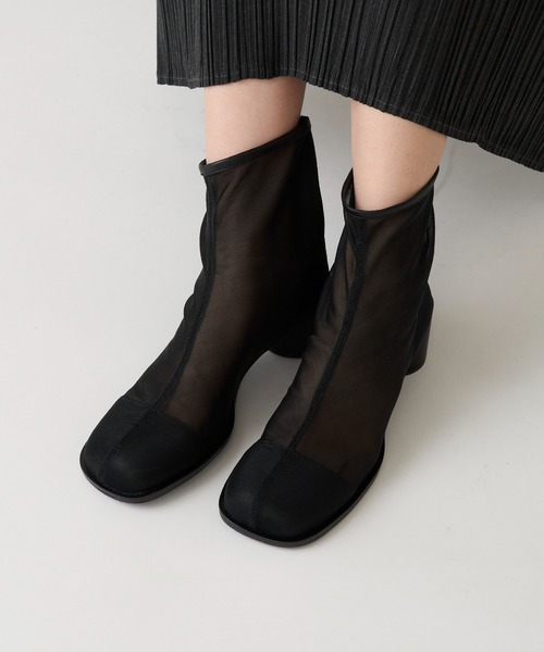 ALM.(アルム)の「【ALM.】ROBE TULLE BOOTS チュールブーツ メッシュブーツ(ブーツ・レディース・ブラウン/ブラック・37/36/38)」の12枚目の写真