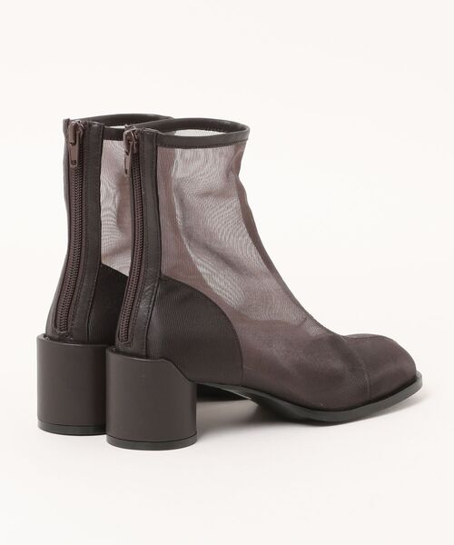 ALM.(アルム)の「【ALM.】ROBE TULLE BOOTS チュールブーツ メッシュブーツ(ブーツ・レディース・ブラウン/ブラック・37/36/38)」の4枚目の写真