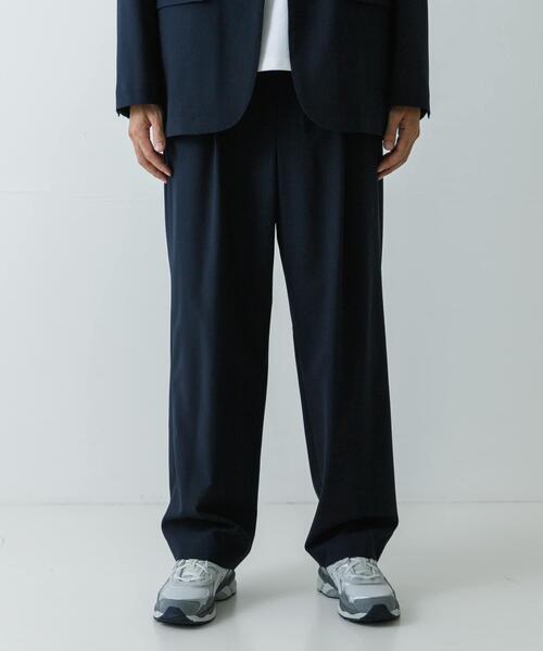 ATON HIGH TWIST WOOL WIDE PANTS（その他パンツ）｜ATON（エイトン
