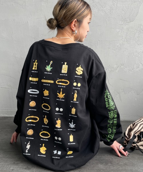 HUF（ハフ）の「[HUF/ハフ] JEWELRY バックプリントロンT（T