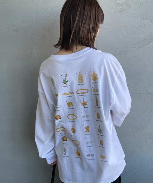 tシャツ 「HUF/ハフ」 JEWELRY バックプリントロンT レディース メンズ HUF/ハフ] JEWELRY バックプリントロンT（Tシャツ/カットソー