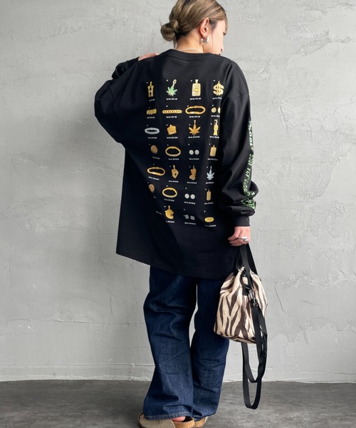 tシャツ 「HUF/ハフ」 JEWELRY バックプリントロンT レディース メンズ HUF/ハフ] JEWELRY バックプリントロンT（Tシャツ/カットソー