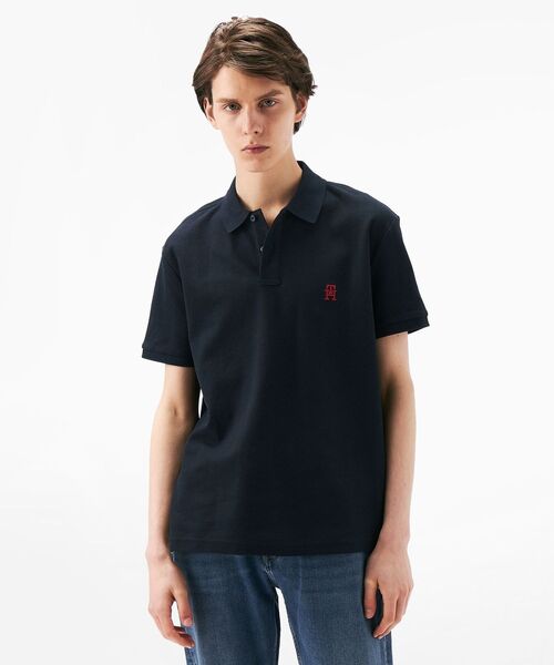 TOMMY HILFIGER（トミーヒルフィガー）の「レギュラーポロシャツ（ポロシャツ・メンズ・イエロー/ネイビー/ホワイト/ピンク/グリーン・LARGE/MEDIUM/SMALL/X-LARGE）」の4枚目の写真